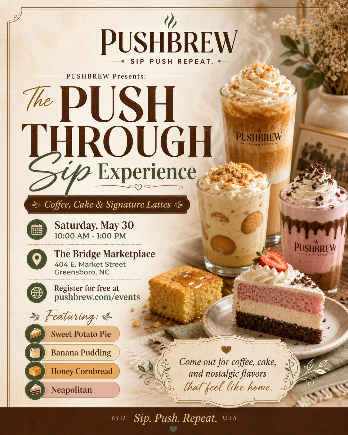 The PUSH THROUGH Sip Experience