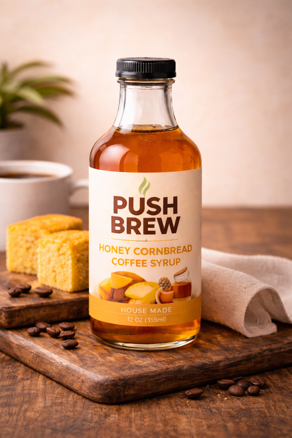 Honey Cornbread Coffee Syrup